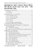 THỰC TRẠNG HOẠT ĐỘNG TÍN DỤNG NGẮN HẠN TẠI ACB – CHI NHÁNH PHÚ THỌ.doc