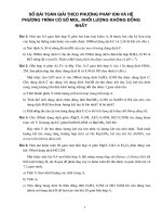 Một số bài toán giải phương pháp LON và hệ phương trình cơ sở