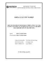 MỘT SỐ GIẢI PHÁP NHẰM HOÀN THIỆN CÔNG TÁC TRẢ LƯƠNG TẠI CÔNG TY CỔ PHẦN SẢN XUẤT VÀ CHẾ BIẾN DẦU KHÍ PHÚ MỸ (PV OIL PHÚ MỸ).doc