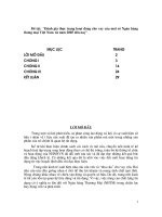 Đánh giá thực trạng hoạt động cho vay của một số Ngân hàng thương mại Việt Nam từ năm 2005 đến nay.DOC