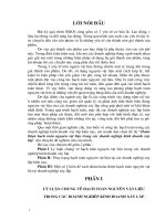 Hoàn thiện hạch toán nguyên vật liệu trong các doanh nghiệp kinh doanh xây lắp.DOC