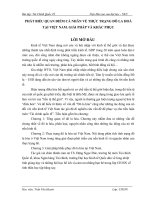 PHÁT BIỂU QUAN ĐIỂM CÁ NHÂN VỀ THỰC TRẠNG ĐÔ LA HOÁ TẠI VIỆT NAM. GIẢI PHÁP VÀ KHẮC PHỤC.DOC