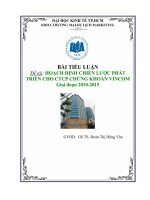 Hoạch định chiến lược phát triển cho ctcp chứng khoán vincom giai đoạn 2010-2015.doc