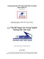Tiểu luận Vấn Đề Ngoại Tác Trong Ngành Đường Sắt Việt Nam.doc