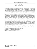 Báo cáo thực tập tốt nghiệp tại Công ty CP Long Bảo Hải Phòng.doc