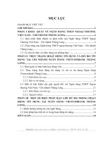 RỦI RO TÍN DỤNG VÀ MỘT SỐ BIỆN PHÁP HẠN CHẾ RỦI RO TẠI NGÂN HÀNG TMCP NGOẠI THƯƠNG VIỆT NAM - CHI NHÁNH THĂNG LONG.DOC