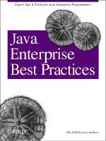 Java Enterprise Best Practices