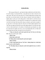 Nâng cao năng lực cạnh tranh ngành dệt may Việt Nam vào thị trường Mỹ.doc.DOC