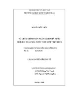 Luận án tiến sĩ Hoàn thiện tổ chức kiểm toán cấp bộ.pdf
