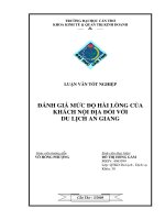 đánh giá mức độ hài lòng của khách nội địa đối với du lịch an giang.pdf