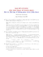 ĐẠI SỐ CƠ BẢN (ÔN THI THẠC SĨ TOÁN HỌC)