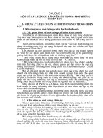 MỘT SỐ LÝ LUẬN CƠ BẢN VỀ MÔI TRƯỜNG MÔI TRƯỜNG CHIẾN LƯỢC.DOC