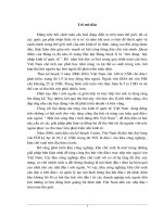 Vận dụng phương pháp dãy số thời gian phân tích tình hình thu hút vốn đầu tư trực tiếp nước ngoài vào vùng kinh tế trọng điểm Bắc Bộ.DOC