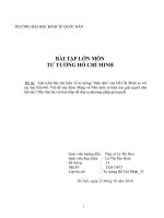 Vấn đề về tư tưởng “thân dân” được Đảng và Nhà nước ta hiện nay giải quyết như thế nào.DOC