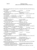 Tổng kết các nguyên tố nhóm CHO