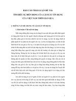 TÌM HIỂU SỰ BIẾN ĐỘNG CỦA LÃI SUẤT TÍN DỤNG CỦA VIỆT NAM THỜI GIAN QUA.doc