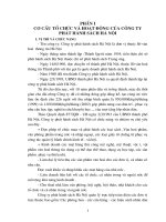 CƠ CẤU TỔ CHỨC VÀ HOẠT ĐỘNG CỦA CÔNG TY PHÁT HÀNH SÁCH HÀ NỘI .DOC