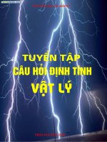 Tuyển tập câu hỏi định tính Vật Lý