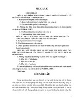 một số giải pháp nâng cao hiệu quả kinh doanh của công ty cổ phần vận tải và dich vụ petrolimex.DOC