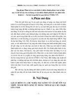 Phân tích cơ cấu kinh tế nhiều thành phần ở nước ta hiện nay và ích lợi của việc sử dụng cơ cấu nhiều thành phần đó vào phát triển Kinh tế – Xã hội trong thời kỳ quá độ lên CNXH ở VN.DOC