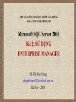 Sử dụng MS SQL