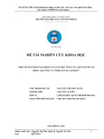 Một số giải pháp tạo động cơ làm việc tích cực cho người lao động tại công ty TNHH Yen of London.pdf