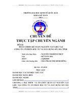 Hoàn thiện kế toán nguyên vật liệu  tại Công ty cổ phần đầu tư và xây dựng số 1 Hà Tĩnh.DOC