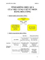 kinh tế cộng Tính không hiệu quả của việc cung cấp tư nhân hàng hóa công.doc