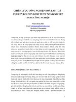 Chiến lược công nghiệp hoá lan toả - chuyển đổi nền kinh tế từ nông nghiệp sang công nghiệp.doc