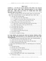 CƠ SỞ LÝ LUẬN CHUNG VỀ CÔNG TÁC HẠCH TOÁN KẾ TOÁN, TIÊU THỤ THÀNH PHẨM VÀ XÁC ĐỊNH KẾT QUẢ  TIÊU THỤ TẠI CÔNG TY TNHH NHÀ NƯỚC MỘT THÀNH VIÊN XUÂN HOÀ.DOC