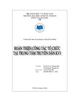 Hoàn thiện công tác tổ chức tại trung tâm truyền dẫn KV3.doc