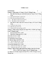 Hoàn thiện cụng tỏc kế toỏn NVL, CCDC tại Cụng ty Cầu 11 Thăng Long.DOC