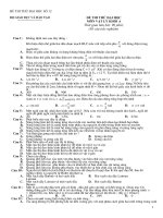 Đề thi trắc nghiệm vật lý khối A thi thử số 12