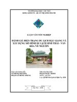 đánh giá hiện trạng du lịch hậu giang và xây dựng mô hình du lịch sinh thái - văn hóa về nguồn.pdf