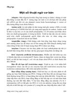 Nhập môn công nghệ sinh học - phụ lục