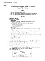 Luyện tập phương trình bậc nhất và bậc hai một ẩn