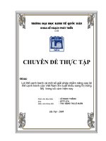 Lợi thế cạnh tranh và một số giải pháp nhằm nâng cao lợi thế cạnh tranh của Việt Nam khi xuất khẩu sang thị trường Mỹ  trong bối cảnh hiện nay.doc