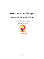 TÓM TẮT BẢN CÁO BẠCH Công ty CP XDCT giao thông 492.doc