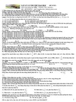 Đề thi thử trắc nghiệm môn vật Lý toàn tập