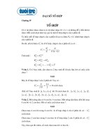 Đại số tổ hợp môn toán