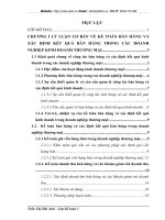 Hoàn thiện kế toán bán hàng và xác định kết quả bán hàng tại Công ty cổ phần sản xuất và phát triển thương mại Tân Nam Việt.DOC