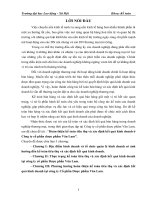 Hoàn thiện kế toán tiêu thụ và xác định kết quả kinh doanh ở Công ty cổ phần dược phẩm Văn Lam.DOC