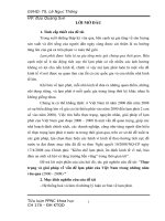Thực trạng và giải pháp về vấn đề lạm phát của Việt Nam trong những năm vừa qua.doc