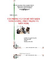 văn phòng và vấn đề tiết kiêm năng lượng.thực trạng và kiền nghị.docx
