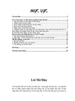 dự báo nhu cầu tiêu thụ xăng dầu trên địa bàn thành phố Hà Nội.doc.DOC