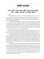 LỐI SỐNG CỦA SINH VIÊN VIỆT NAM HIỆN NAY, THỰC TRẠNG VÀ KIẾN NGHỊ.doc