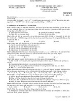 Đề thi thử Ams khối A Hà Nội