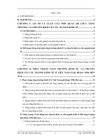 Mối quan hệ giữa tăng trưởng với chuyển dịch cơ cấu ngành kinh tế. Liên hệ ở Việt Nam trong giai đoạn từ 1996 đến nay.DOC