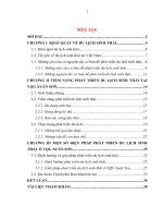 Du lịch sinh thái và phát triển du lịch sinh thái tại Vườn quốc gia Xuân Sơn.DOC