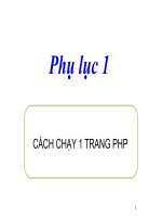 Cách chạy một trang PHP
